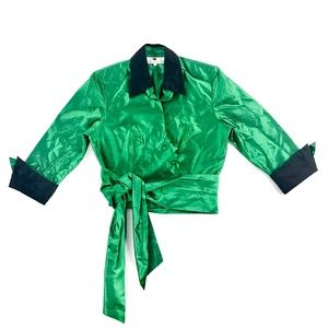 Marisa Baratelli Thai Silk Wrap Style Top